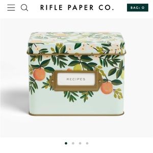 Rifle Paper Co Recipe Box